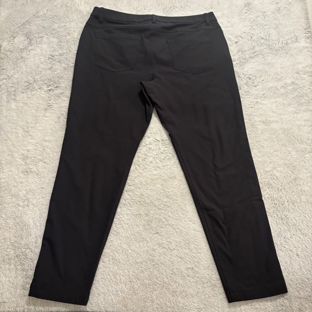 Lululemon Men 36x28 ABC Trouser Pant Classic Fit Black Warpstream Stretch Work - Picture 9 of 13